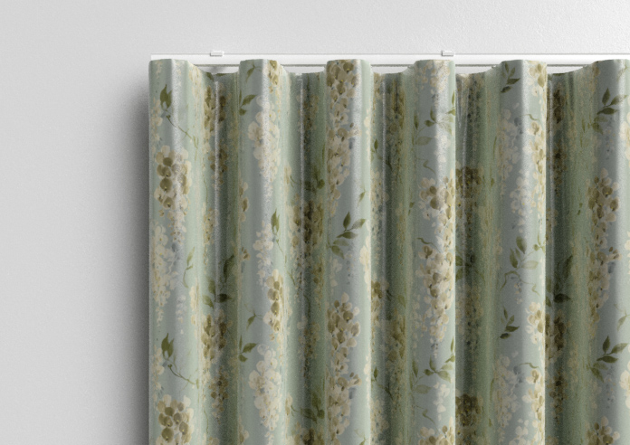 Wisteria Silk, Subtle Blue - Made to Measure Curtains - Image 13